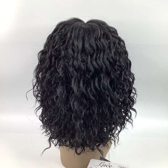 Outre Lace Front Yanara Wig Color 1 Curly HD Transparent Lace Pre-Plucked - Picture 4 of 9